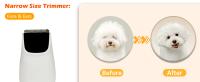 Kit de cortapelos para perros con amoladora de uñas, juego de recortador de patas de gato silencioso inalámbrico 4 en 1, recortador de pelo para mascotas con pantalla de alimentación transparente USB recargable de bajo ruido, afeitadora para perros y gato - details 3