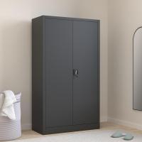 Armario de Archivado de Metal para Oficina 6 Cajones, Barra, Puertas Bloqueables, Acero de Calidad, Mueble de Oficina, Candado de Seguridad, Estanterías Metálicas 180x80x40cm Gris - details 20