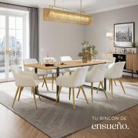 Sillas de Comedor Ergonómicas y Versátiles Juego de Sillas Tapizadas en Terciopelo - details 17