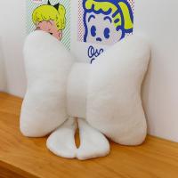 Almohada Universal con lazo de felpa para mujer, soporte para la cintura, cojines con lazo, cojín suave relleno para el cuello - details 13