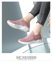 Nuevas zapatillas de deporte de punto transpirables para mujer, zapatos para correr informales antideslizantes - details 10