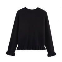 TRAFZA-suéter informal elegante y cálido con una hilera de botones para mujer, cárdigan de manga larga de punto decorativo apilado a la moda de primavera - details 7