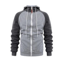 Sudadera deportiva para hombre, top con mangas de color en contraste, moda casual - details 29