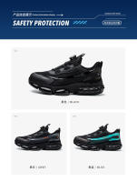 Zapatos de trabajo con botón giratorio para hombre, zapatillas de seguridad ANTIPERFORACIONES, zapatos de trabajo protectores con punta de acero - details 18