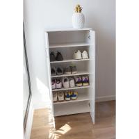 Librería de Dos Puertas Mueble auxiliar de madera 60cms de ancho, 32.5cms de profundidad, 124cms de alto Blanco - details 3