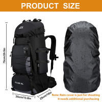 Mochila de Montañismo para Acampar y Viajar de 80-100 litros Para Hombres y Mujeres con Cubierta de Lluvia Bolsa Grande de Nylon para Deportes al Aire Libre - details 1