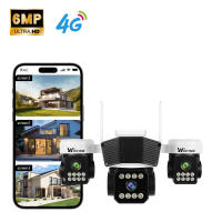 Wistino 3lens 3 pantalla Wifi Cámara 360 grados de visión detección humana Cctv seguridad inteligente para el hogar - details 0