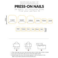 Uñas de los pies postizas cuadradas, uñas naturales irrompibles, simples, para ir de compras, viajar y citas - details 3