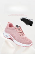 Zapatillas de moda para mujer Fly Woven Zapatillas de malla transpirable cómodas Air Cushion Zapatillas para correr Zapatillas deportivas - details 1