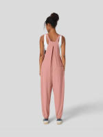 Mono de verano para mujer, cómodo, informal, plisado, adelgazante, pierna - details 1