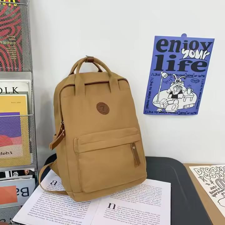 Mochila de lona para hombre y mujer, bolsa de viaje Retro Para chica, Chico, portátil, estudiante, moda escolar, 2023 - 1