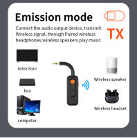 Adaptador de Audio con Bluetooth 5,4, transmisor y receptor de Audio inalámbrico AUX de 3,5mm, música HIFI con micrófono HD para auriculares de coche y TV - details 4