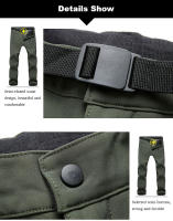 LNGXO Pantalones de Vellón para Hombres Cálidos, Impermeables, a Prueba de Viento para Invierno - details 10