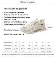 Calzado deportivo y de ocio transpirable de malla, zapatillas ligeras y versátiles para muffins. - details 2