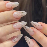 Ultraflexibles uñas falsas de almendra roja Duración larga, perfectas para mujeres y chicas, artículo de belleza - details 5