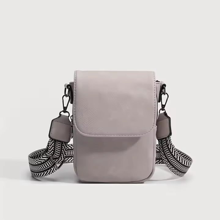 Bolso bandolera ajustable para mujer, gran capacidad, color azul sólido, con cierre magnético y bolsillo frontal para el día a día, salidas informales, entornos profesionales, accesorio de moda versátil, forro de poliéster duradero, trabajo y ocio, acceso - 1