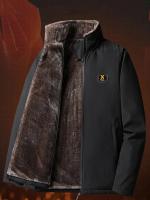 Chaqueta de algodón de gran tamaño para hombre, chaqueta de lana gruesa cálida a prueba de viento, Tops de tiro callejero casuales de moda, invierno, nuevo - details 1