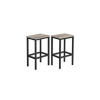 Mesa de bar rectangular estrecha, mesa de cocina, mesa de bar comedor, marco de acero, 100 x 40 x 90 cm, fácil montaje, industrial, gris/negro/marrón/blanco - details 6