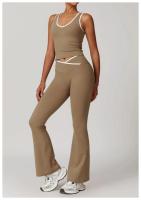 Conjunto de Yoga de 2 Piezas Trajes de Entrenamiento de Poliéster para Fitness - details 13