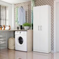 escobero Multiusos Dos Puertas en Color Blanco (Alto 170 cm/Ancho 61 cm/Fondo 32 cm) - details 1