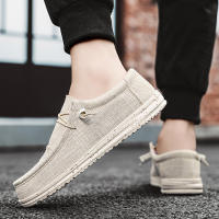 Zapatos informales de lona para hombre, mocasines sin cordones para conducir, planos, talla grande, a la moda - details 6