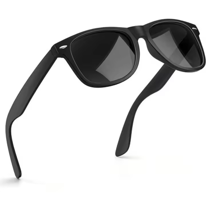 Gafas de Sol polarizadas-Protección Gafas de Sol rectangulares Retro Negro Gafas de Sol Unisex Clásico Ultraligero Sombras - 1