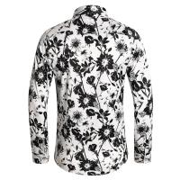 Camisa de negocios con imprimación numérica para hombres, camisas para manches longues, camisas para fumar, décontracté, fête, boîte de nuit, plage, printemps, mode automne - details 16