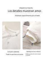 Ropa de recién nacido para otoño e invierno, acolchada, engrosada, masculina y femenina - details 3