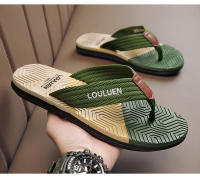 Chanclas de Verano para Hombre, Sandalias Antideslizantes de Bloques de Color para Exteriores, Chanclas de Suela Suave para Hombre, Chanclas de Punta Vietnamita para Conducir - details 18