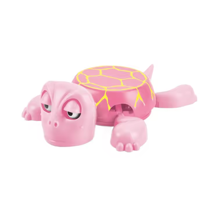 Posavasos de tortuga con prensa para sonar, ojos abiertos, expresión divertida, almohadilla para taza de agua, Base creativa de tortuga asustada - 1