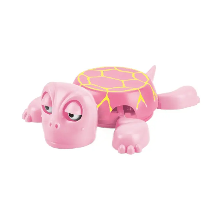 Posavasos de tortuga con prensa para sonar, ojos abiertos, expresión divertida, almohadilla para taza de agua, Base creativa de tortuga asustada - 1