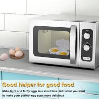 PP-escalfador de huevos portátil para microondas, antiadherente con tapa, vaporizador, doble taza, cocina - details 5