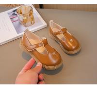 Zapatos de cuero de princesa para niñas, zapatos planos con correa en T, calados con corazón, bonitos y suaves, primavera y otoño, 2024 - details 6