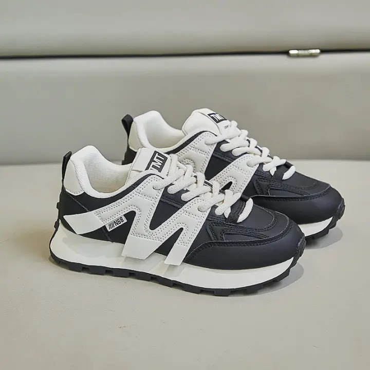 Versión coreana de los nuevos zapatos deportivos Agan para mujer, verano 2025, estudiantes, correr, zapatos casuales, suela gruesa realzada - 1