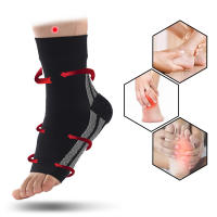 Tobillera deportiva de compresión para esguince, tendinitis de Aquiles, fascitis Plantar, pie lesionado, 1 par - details 1