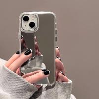 Funda de lujo con espejo de maquillaje para Iphone 11, Funda de silicona para teléfono 13 14, 15 16 Pro Max Plus 12 16Promax 13promax 15promax - details 0