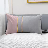 Funda de Cojín de Terciopelo ANUMEI 30x50cm 45x45cm Cubierta Decorativa para Sofá y Cama Estilo Rosa y Gris Fabricado en China - details 6