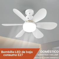 Ventilador de techo silencioso con luz LED y control remoto Ventilador de techo eléctrico de 30 W/40 W con pantalla E27 Ahorro de energía Certificado RoHS - details 0