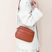 Mini Bolso Cuadrado de Cuero con Doble Correa y Cadena Ajustable - details 12