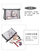 Bolsa de maquillaje portátil para viajes, gran capacidad, alta estética, estilo coreano moderno, impermeable, adecuada para estudiantes - details 9