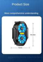 Ventilador Dual portátil Universal, refrigerador de teléfono móvil recargable, ventilador de refrigeración para teléfono para iPhone 15, Xiaomi 14, Samsung S24U - details 2