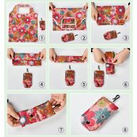 Bolsa de compras ecológica plegable con estampado de moda, bolso de mano plegable, práctico de gran capacidad para viaje, bolsa de comestibles - details 5