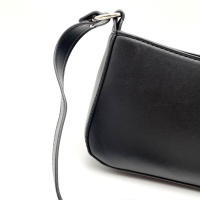 Bolso pequeño para mujer, moda Retro, Color sólido, cuero PU, hombro, axila, informal, Hobos, bolso de día - details 14