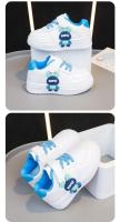 2025 primavera nuevos zapatos casuales para niños para niñas moda estilo coreano fondo suave antideslizante versátil Chic pequeños zapatos blancos - details 5