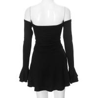 M23DS735 Vestido superior de color sólido plisado de cintura alta ajustado nuevo a la moda para mujer - details 66