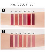 Juego de brillo de labios para mujer, lápiz labial mate, maquillaje de esmalte de labios impermeable de larga duración, Kit de brillo de labios Nude, taza antiadherente, 6 colores - details 8