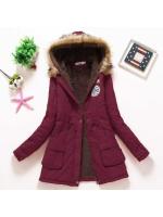 2024 New Autumn Winter Women Cotton Jacket Padded Casual Slim Coat Emboridery Hooded Wadded Warm Overcoat - details 1