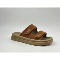 Sandalias de cuero de alta gama para hombres y mujeres, zapatos planos informales para exteriores, zapatos de playa de verano, EVA gruesa, conjunto de pareja de nicho - details 0