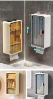 Estante multifuncional para artículos de tocador, pañuelo impermeable para baño montado en la pared, organizador de champú - details 2