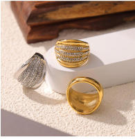 El Nuevo Anillo Geométrico de ZIRCON brilliant está ajustado para Regalos de joyería de lujo de moda para Mujeres. - details 6